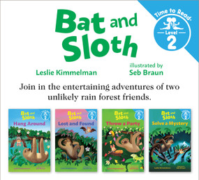 Bat and Sloth Set #1 (Bat and Sloth: Time to Read, Level 2) by Leslie Kimmelman, Seb Braun, 9780807505663