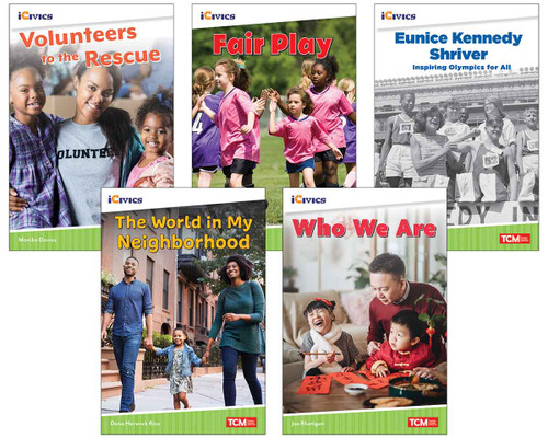 iCivics Grade 1: Community & Social Awareness 5-Book Set by Multiple Authors, Monika Davies, Rupak Bhattacharya, Jenna Grodzicki, 9798330905508