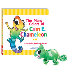 The Many Colors of Cam E. Chameleon Board Book & Plush Set by Dona Herweck Rice, 9798765999837