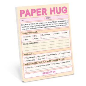 Paper Hug Nifty Note Pad by Knock Knock, 9781683494324