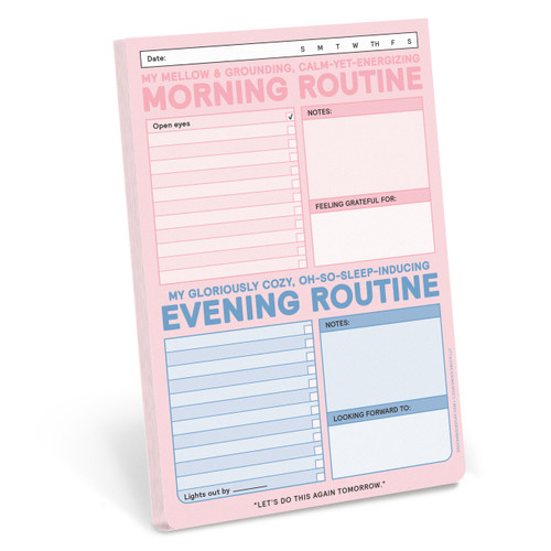 AM/PM Routine Pad - Morning Routine and Evening Routine Tracker Pad by Knock Knock, 9781683495079