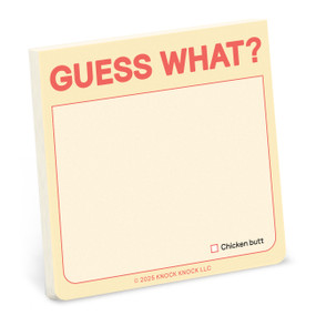 Guess What? Sticky Note by Knock Knock, 9781683495109