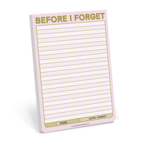 Before I Forget Great Big Sticky Note by Knock Knock, 9781683495147