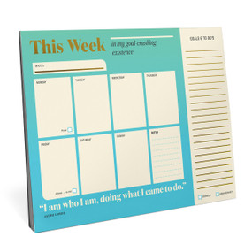 This Week In My Goal Crushing Existence (Inner-Truth® Undated Weekly Desktop Planner) by Knock Knock, 9781683495161