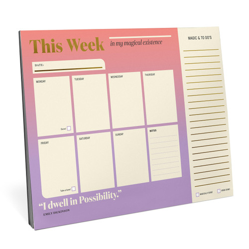 This Week In My Magical Existence (Inner-Truth® Undated Weekly Desktop Planner) by Knock Knock, 9781683495178
