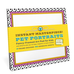 Instant Masterpiece! Pet Portraits Sticky Art Pad for Kids by Knock Knock Kids, Knock Knock, 9781683495260