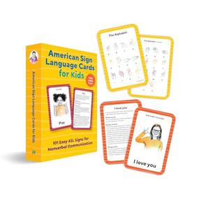 American Sign Language Flash Cards for Kids (101 Easy ASL Signs for Nonverbal Communication) by Rockridge Press, 9798886088236