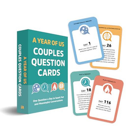 A Year of Us: Couples Question Cards (One Question a Day to Spark Fun and Meaningful Conversations) by Rockridge Press, 9798886501827
