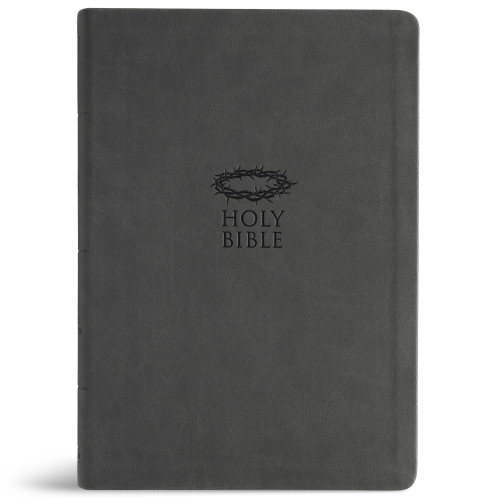 KJV Super Giant Print Reference Bible, Value Edition, Charcoal LeatherTouch by Holman Bible Publishers, 9798384540441