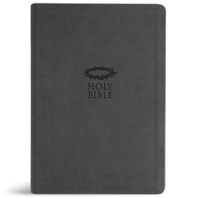 KJV Super Giant Print Reference Bible, Value Edition, Charcoal LeatherTouch by Holman Bible Publishers, 9798384540441