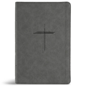 CSB Personal Size Giant Print Bible, Digital Study Edition, Charcoal SuedeSoft LeatherTouch, Indexed by CSB Bibles by Holman, 9798384540724