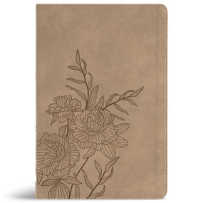 CSB Large Print Thinline Bible, Digital Study Edition, Earth SuedeSoft LeatherTouch by CSB Bibles by Holman, 9798384540755