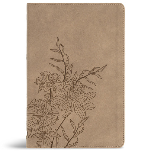 CSB Large Print Thinline Bible, Digital Study Edition, Earth SuedeSoft LeatherTouch by CSB Bibles by Holman, 9798384540755