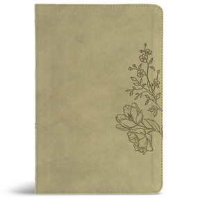 CSB Large Print Thinline Bible, Digital Study Edition, Sage SuedeSoft LeatherTouch by CSB Bibles by Holman, 9798384540762