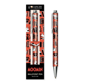Moomin Bookshelves Red Boxed Decorative Ballpoint Pen by Flame Tree Studio, 9781835626313