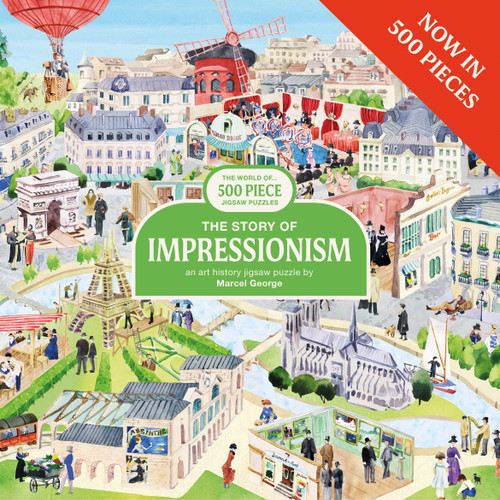 The Story of Impressionism 500 Piece Puzzle (a art history jigsaw puzzle) by Marcel George, 9781399634632