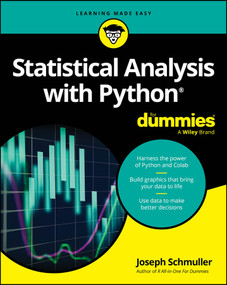 Statistical Analysis with Python For Dummies by Joseph Schmuller, 9781394370320