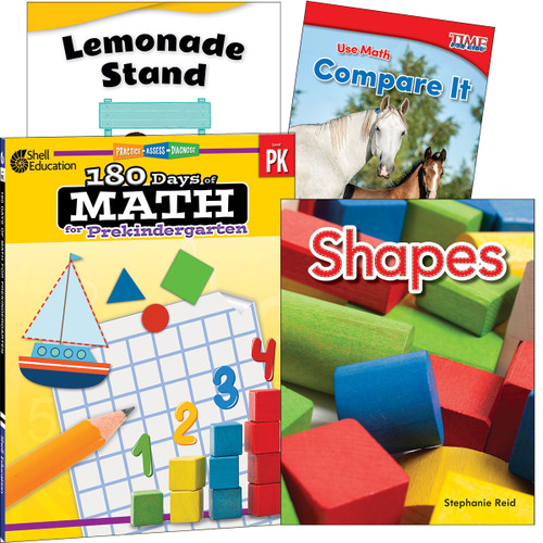 Learn-at-Home: Explore Math Bundle Grade PK: 4-Book Set by Multiple Authors, 9781087668147