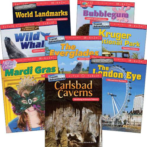 Addition & Subtraction: Grades 2-3 (8-Book Set) by Multiple Authors, 9781643356693