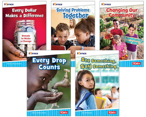iCivics Grade 2: Community & Social Awareness 5-Book Set by Multiple Authors, Danica Kassebaum, Antonio Sacre, Ben Nussbaum, 9798330905522