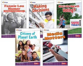 iCivics Grade 4: Community & Social Awareness 5-Book Set by Multiple Authors, Dona Herweck Rice, Selina Li Bi, Ben Nussbaum, 9798330905560