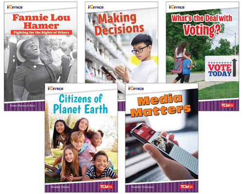iCivics Grade 4: Community & Social Awareness 5-Book Set by Multiple Authors, Dona Herweck Rice, Selina Li Bi, Ben Nussbaum, 9798330905560