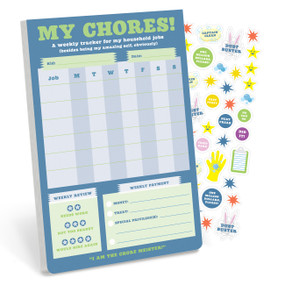 My Chores Weekly Tracker Pad Can-Do Pad with Sticker Sheet by Knock Knock Kids, Knock Knock, 9781683495291