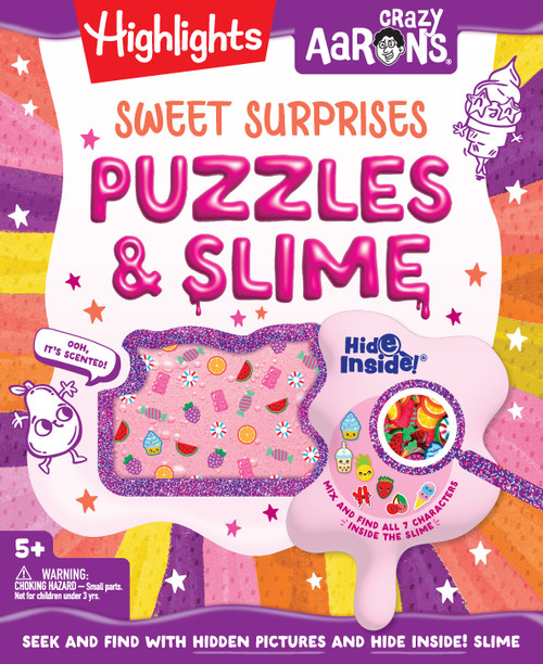 Sweet Surprises Puzzles & Slime (Hidden Pictures Puzzle Book and Non-Toxic Slime Kit with Scented Slime and Slime Mix-Ins for Kids 5 and Up) by Highlights, 9781639624089