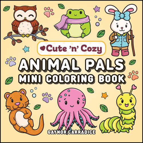 Animal Pals Mini Coloring Book by Gaynor Carradice, 9781507225424