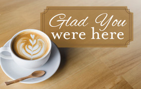 Outreach Postcard: Glad You Were Here (Package of 25) (Philippians 1:3  (KJV)) by Broadman Church Supplies Staff, 9798384527244