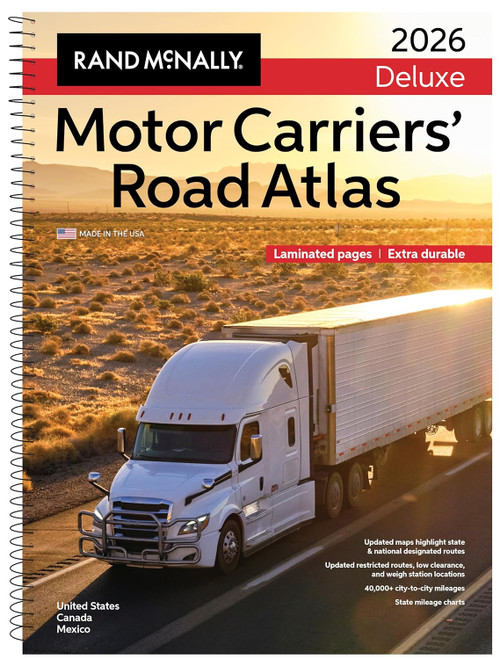 Rand McNally 2026 Deluxe Motor Carriers' Road Atlas by Rand McNally, 9780528029349