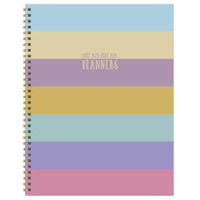 July 2025 - June 2026 Striped Down Large Weekly Monthly Planner by , 9798889614791