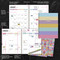July 2025 - June 2026 Striped Down Large Weekly Monthly Planner by , 9798889614791