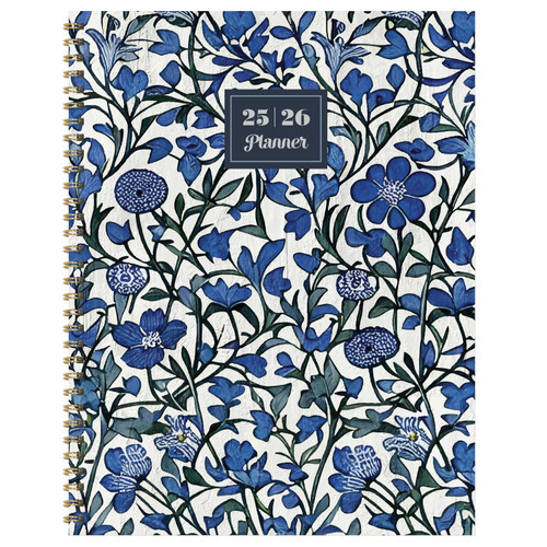 July 2025 - June 2026 Francophile Flower Large Weekly Monthly Planner by , 9798889614838