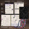 July 2025 - June 2026 Black Velvet Medium Weekly Monthly Planner by , 9798889614883