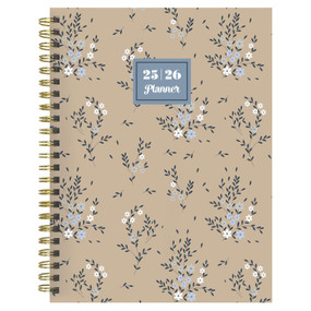 July 2025 - June 2026 Rustic Floral Medium Weekly Monthly Planner by , 9798889614906