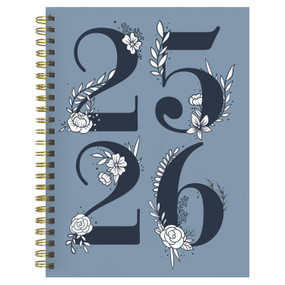 July 2025 - June 2026 Simply French Blue Medium Weekly Monthly Planner by , 9798889614913