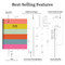 July 2025 - June 2026 Super Stripe Large Monthly Planner by , 9798889615019