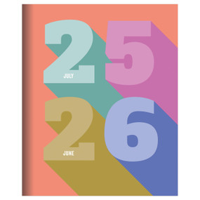 July 2025 - June 2026 Big Bold Medium Monthly Planner by , 9798889615026