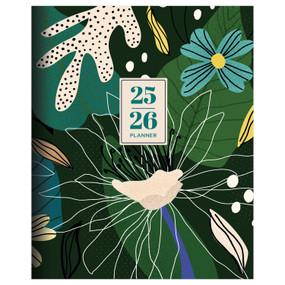 July 2025 - June 2026 Vivid Jungle Medium Monthly Planner by , 9798889615071