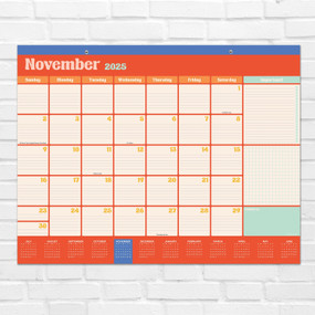 July 2025 - June 2026 Sherbet Large Desk Pad Monthly Blotter Calendar by , 9798889615118