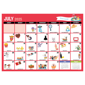 July 2025 - June 2026 Every Day's A Holiday Medium Desk Pad Monthly Blotter Calendar by , 9798889615132