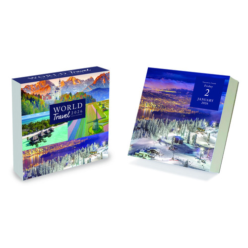 2026 World Travel Daily Desktop Calendar by , 9798889613947
