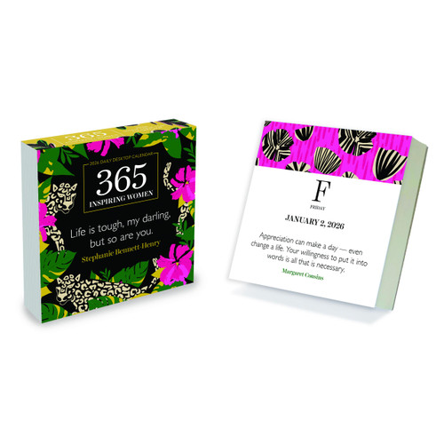 2026 365 Inspiring Women Daily Desktop Calendar by , 9798889613855