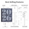 2026 Basket Weave Blue Medium Monthly Planner by , 9798889613954