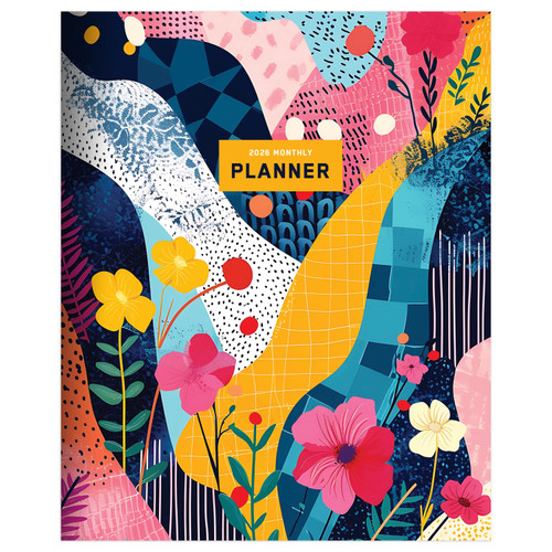 2026 Colorful Collage Medium Monthly Planner by , 9798889613961