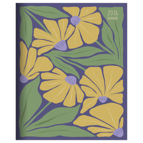 2026 Goldenrod Flowers Medium Monthly Planner by , 9798889613992