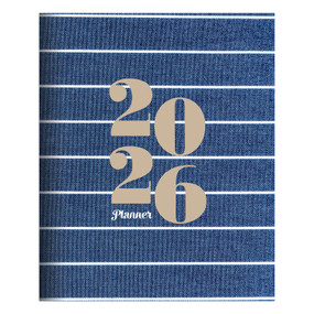 2026 Denim Large Monthly Planner by , 9798889614050