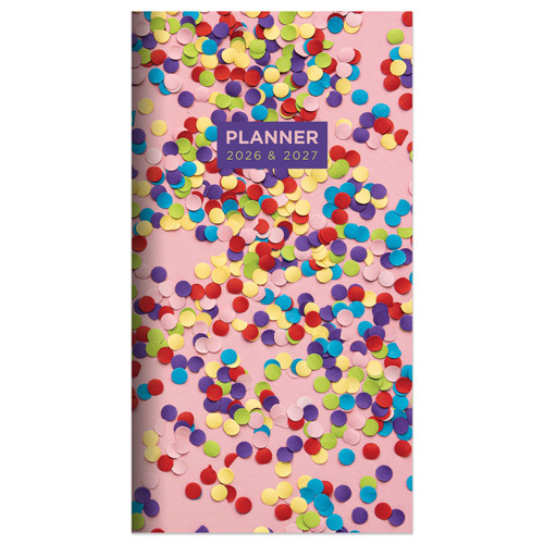 2026-2027 Confetti Party Small Monthly Pocket Planner by , 9798889614524