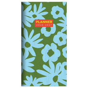 2026-2027 Flower Stencil Small Monthly Pocket Planner by , 9798889614548